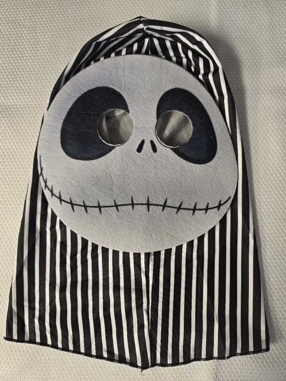 Kid's Black & White Striped No-Show Socks